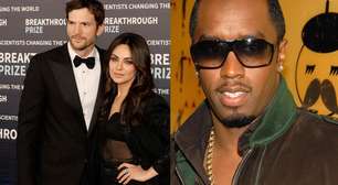 Crise no casamento de Ashton Kutcher e Mila Kunis: casal vive 'muita pressão' por causa das ligações do ator com P. Diddy e freak-offs