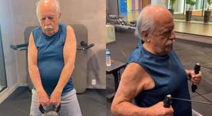 Ary Fontoura surpreende com treino 'pesado' de musculação aos 91 anos; é seguro?