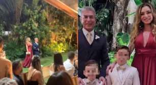 Horas antes de ser preso, Rogério Andrade aparece em imagens de festa de casamento com a família