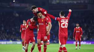 Liverpool vence o Brighton e avança às quartas da Copa da Liga Inglesa