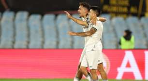 Jogadores do Botafogo celebram classificação à final da Libertadores