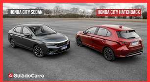 City Hatchback e City Sedan: conheça a linha 2025 da dupla da Honda