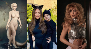 Kardashians impressionam no Halloween 2024 com fantasias de personagens icônicos