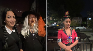 Americanos e imigrantes fazem 'pausa' nas discussões políticas para se divertir em festa de Halloween