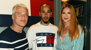 Giovanna Ewbank acerta com listras em encontro com Hamilton