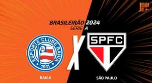 Bahia x São Paulo: onde assistir, escalações e arbitragem