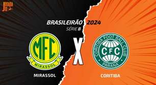 Mirassol x Coritiba: onde assistir, escalações e arbitragem