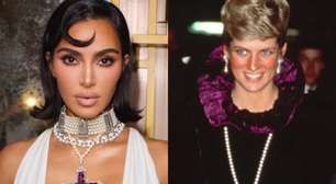 Kim Kardashian usa colar polêmico que pertenceu à princesa Diana