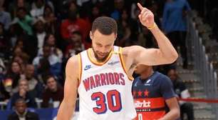 Stephen Curry retorna e Warriors bate Wizards