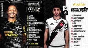 Botafogo e Vasco estão escalados para o clássico