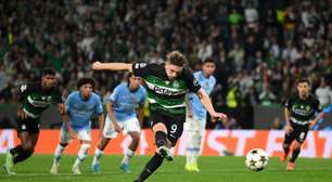 Com hat trick de Gyokeres, Sporting goleia Manchester City