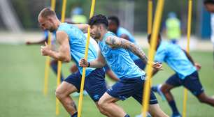 Grêmio se prepara para enfrentar o Palmeiras