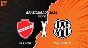 Vila Nova x Ponte Preta: onde assistir, escalações e arbitragem