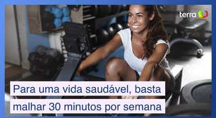 Vida mais longa e saudável? Malhe só 30 minutos semanais