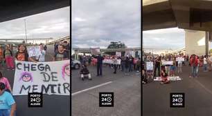 Vídeo: 2 Protestos simultâneos bloquearam em ambos os sentidos a BR-290 e a FreeWay, gerando caos no trânsito de Porto Alegre