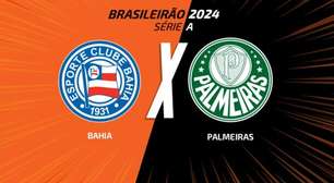 Bahia x Palmeiras: onde assistir, escalações e arbitagem