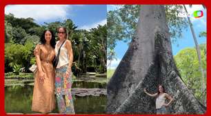 Filha de Biden visita Jardim Botânico no Rio e tira foto com espécie de árvore "gigantesca" do Brasil