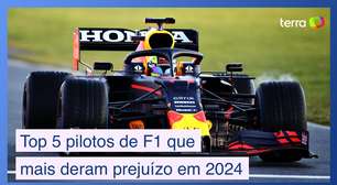 Top 5 pilotos da Fórmula 1 que mais deram prejuízo na temporada 2024