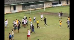 Veja o vídeo: confusão generalizada em jogo do sub-14, e clubes excluídos pela Ferj