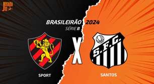 Sport x Santos: onde assistir, escalações e arbitagem