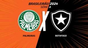 Palmeiras x Botafogo: onde assistir, escalações e arbitragem