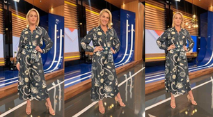 Ana Hickmann aposta em look de marca autoral brasileira no 'Hoje em Dia'