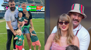 Jason Kelce elogia Taylor Swift: 'Ela é maravilhosa e foi incrível com nossa família'