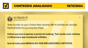 Perse não beneficiou apenas artistas apoiadores de Lula com isenção fiscal; entenda o programa