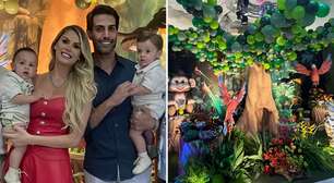 Gêmeos de Bárbara Evans completam 1 ano com festa luxuosa: veja os detalhes