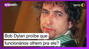 É verdade que Bob Dylan não permite que funcionários olhem para ele?