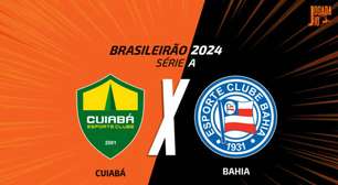 Cuiabá x Bahia: onde assistir, escalações e arbitragem