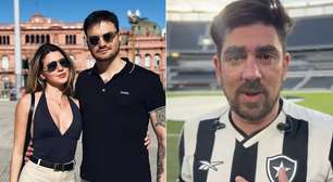 Famosos viajam a Buenos Aires para acompanhar a final da Libertadores entre Atlético Mineiro e Botafogo