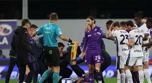 Fiorentina x Inter de Milão é adiado após jogador cair sozinho no gramado