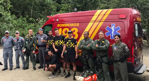 Repórter é resgatado por bombeiros após desaparecer em trilha no litoral de SP