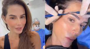 Deborah Secco mostra cirurgia de transplante de sobrancelha e especialista reforça cuidados: 'Fundamental'