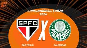 São Paulo x Palmeiras (Copa do Brasil Sub-20): onde assistir, escalações e arbitragem