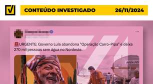 Post engana ao afirmar que a Operação Carro-Pipa foi abandonada pelo governo federal