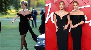 'Vestido da vingança': Sobrinhas de Lady Di se inspiram em look da tia para premiação