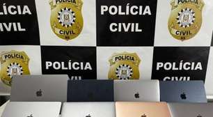 Polícia Civil desarticula esquema de roubo e receptação de MacBooks