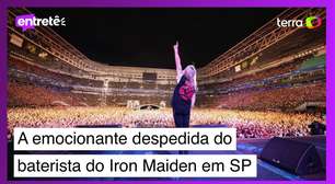 A emocionante despedida do baterista do Iron Maiden dos palcos