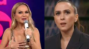 Climão! Eliana perde a paciência e se irrita com Tata Werneck em gravação de programa de TV