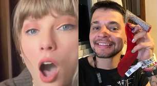 Brasileiro revela ajuda crucial na família após pegar salto quebrado de Taylor Swift