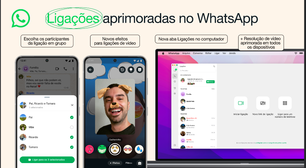 WhatsApp lança novos filtros e melhor qualidade das chamadas