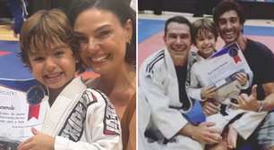 Isis Valverde reúne ex-marido e atual no campeonato do filho: 'Confie no processo'