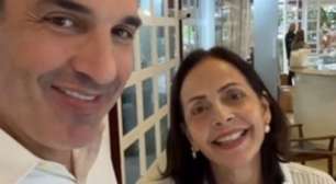 Jovial e linda! Edu Guedes aparece com a mãe e web se impressiona; confira