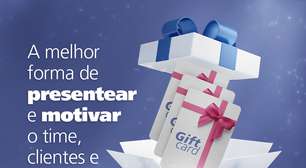 Giftcards são opções de presentes corporativos no fim de ano