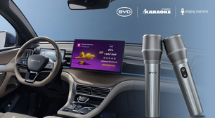 Karaokê no carro: Singing Machine e BYD lançam microfone para passageiros soltarem a voz