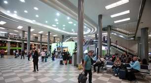 Passageiros registram apagão no Aeroporto de Congonhas durante fortes chuvas