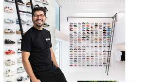 Lucas Cimino mira arte para vestir os pés com os sneakers