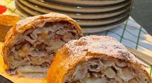 Strudel de maçã: receita clássica alemã com massa caseira